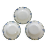 3 vintage deep plates from St Amand 220645