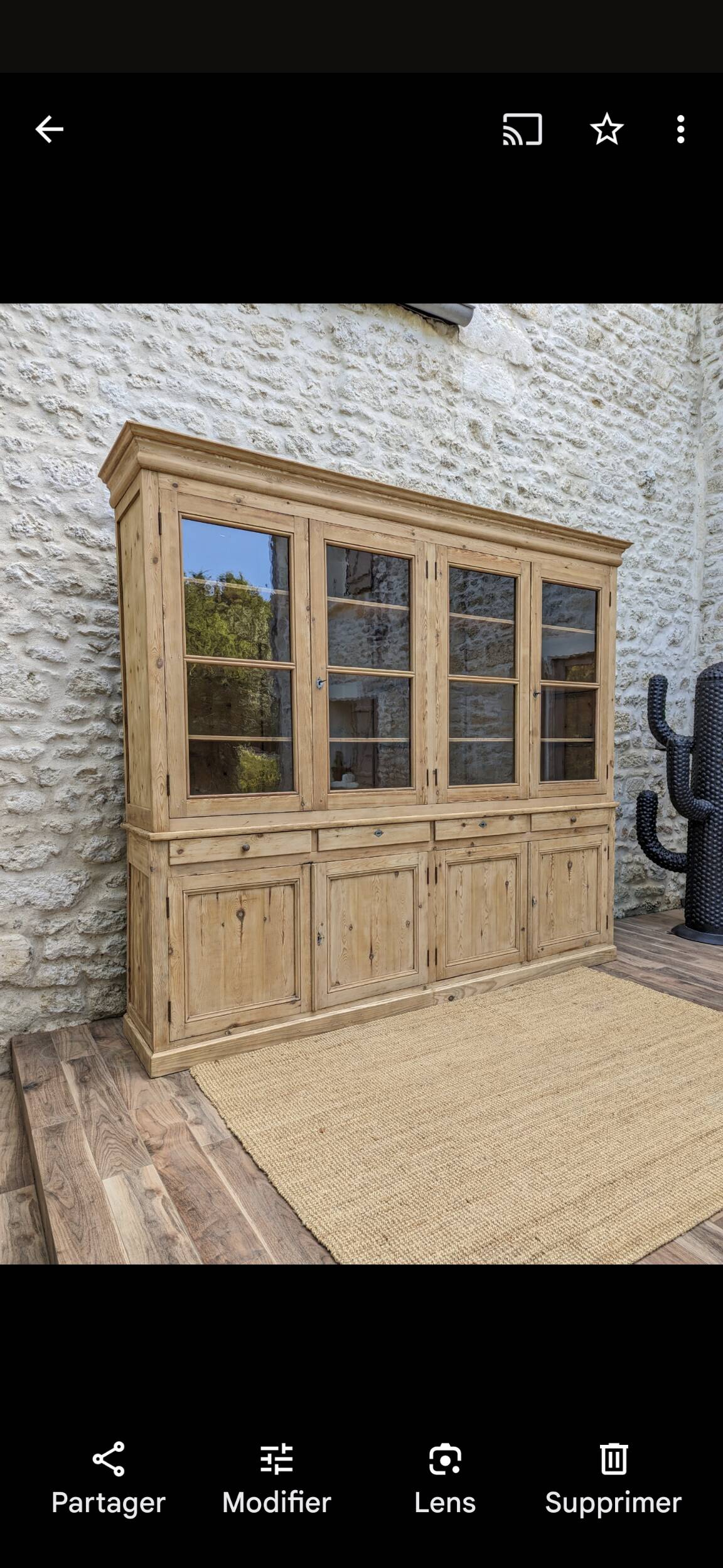 Old glazed furniture