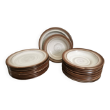 Service Niderviller Fonteneige 10 assiettes plates 10 assiettes creuses