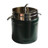 Ice bucket 1970 green leather