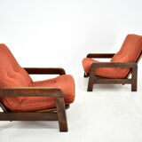 1970s Pair of Armchairs, Czechoslovakia