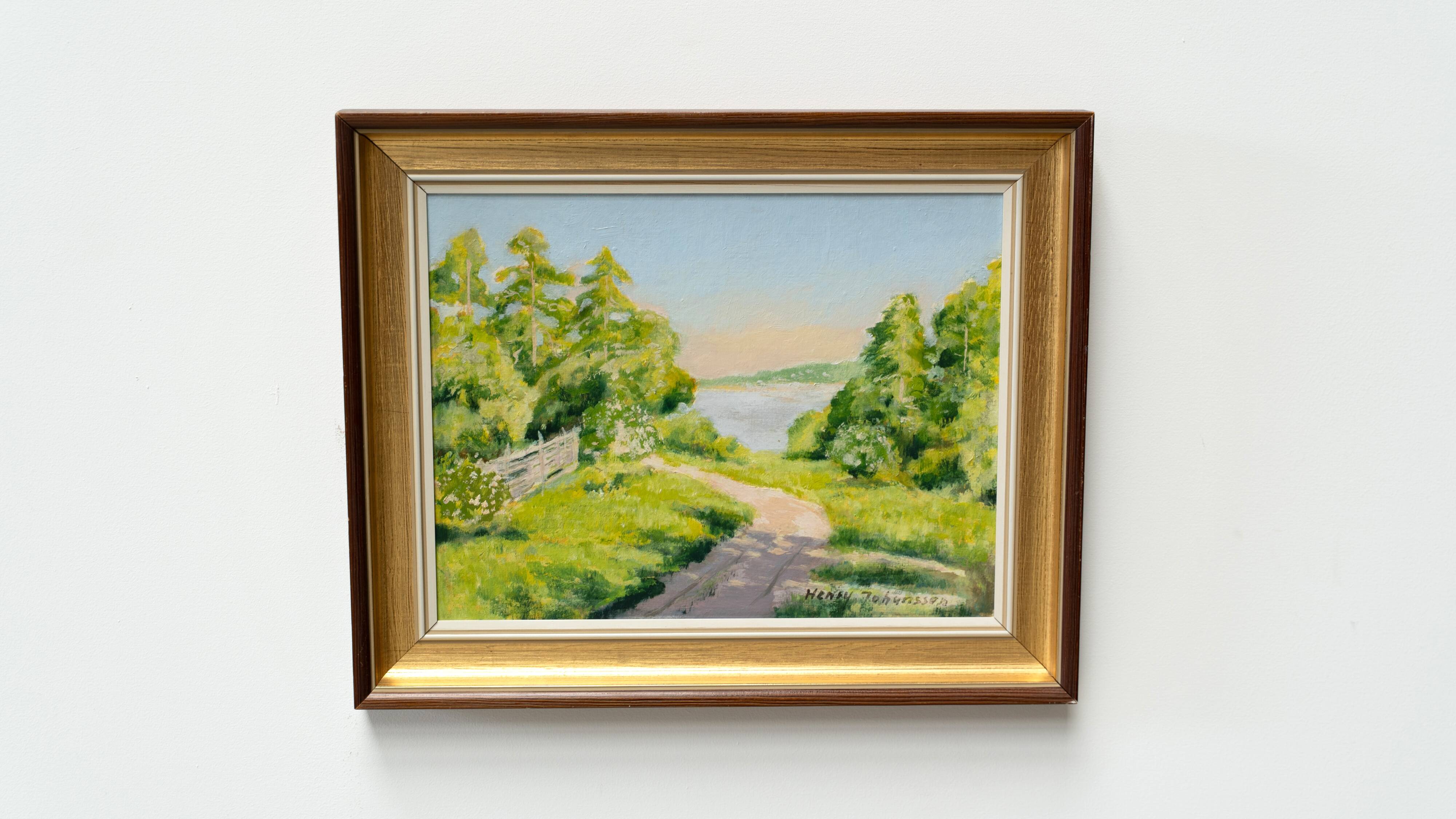 1970's Swedish painting by Henry Johansson