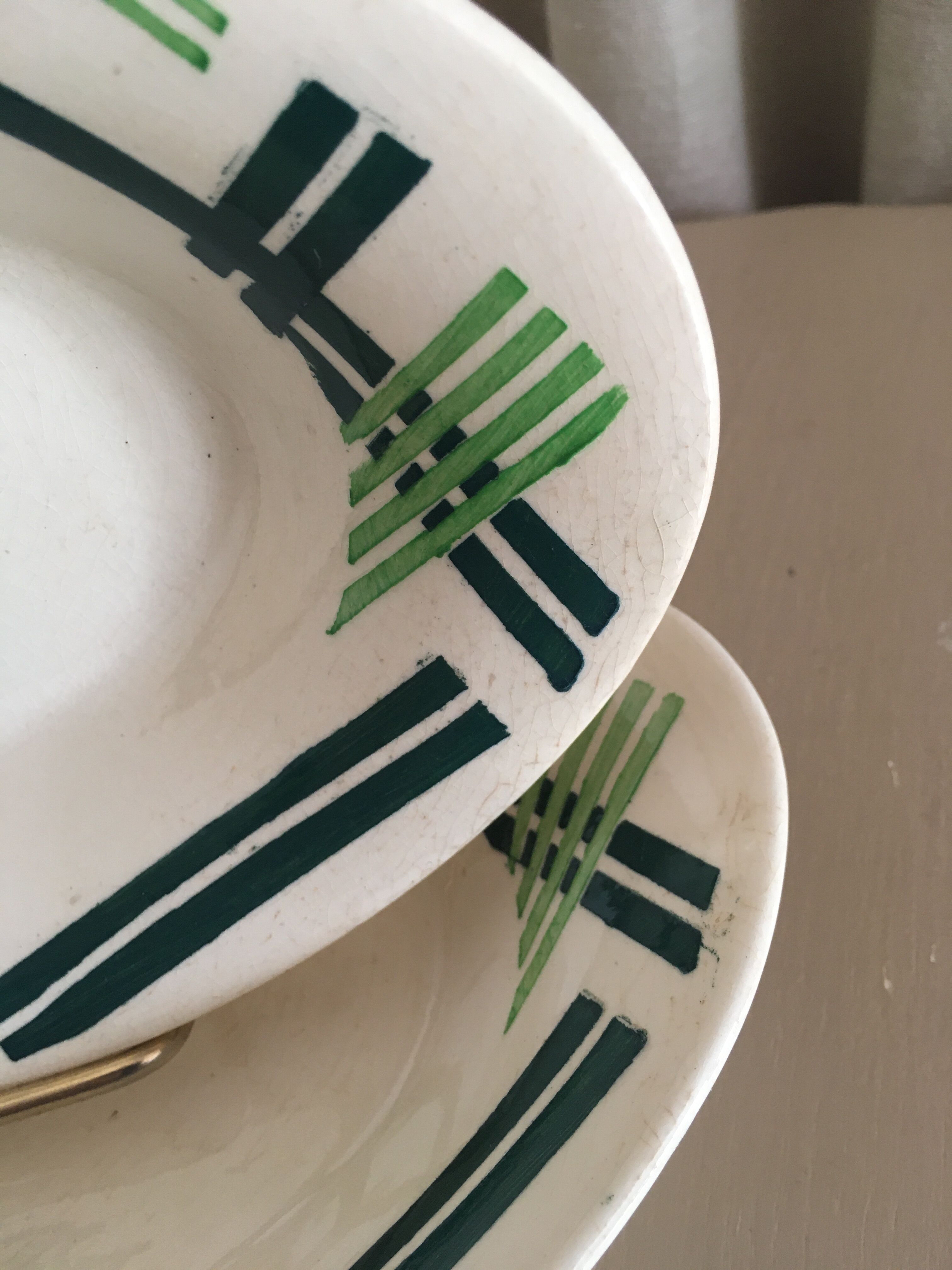 2 earthenware ravines HBC Choisy Le roi