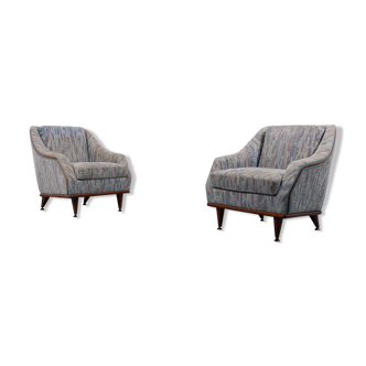 Pair of modern Italian armchairs 1970s