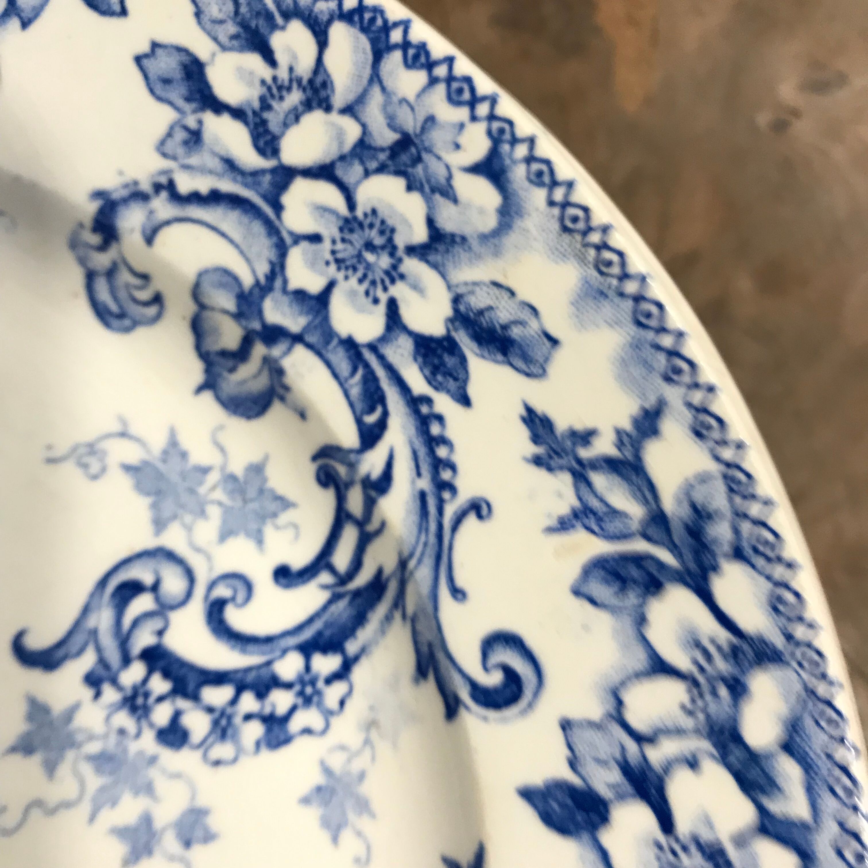 6 flat plates iron earth XIXth Choisy the king