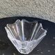 Crystal bowl in the shape of flowers, vintage Orrefors Sweden design