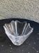 Crystal bowl in the shape of flowers, vintage Orrefors Sweden design