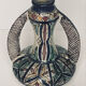 Polychrome earthenware jug, Fes, Morocco