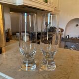 Crystal champagne flutes from the 70s
