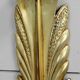 Pair of golden bronze appliques - 1950