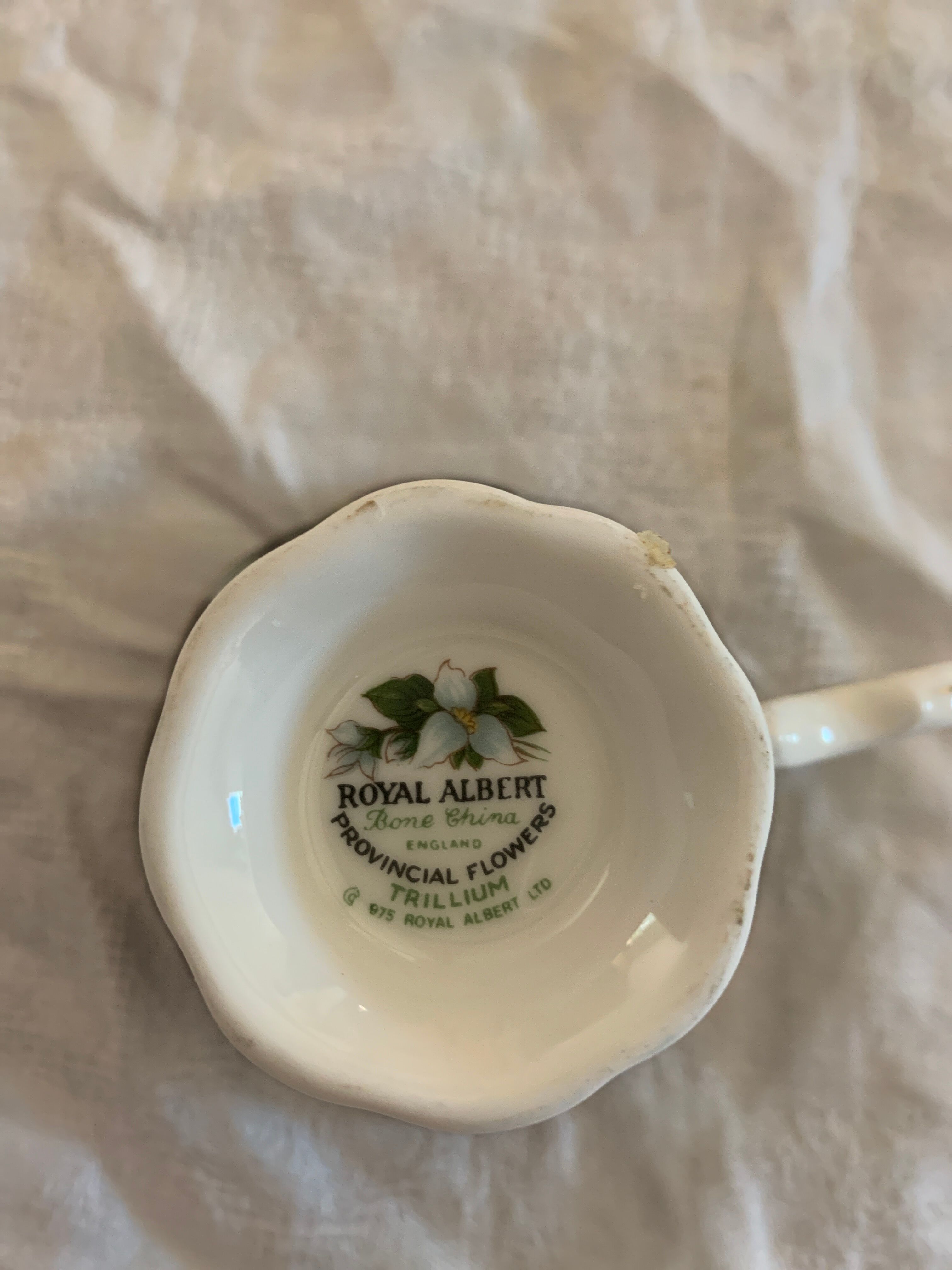Royal Albert porcelain cup and sub-cup