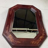 Octagonal mirror floral pattern
