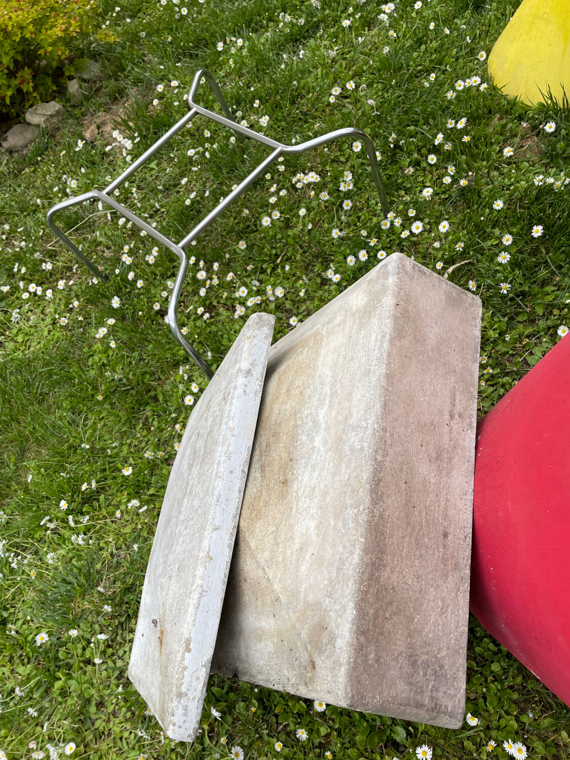 Set of 3 planters in fiber cement Willy Guhl