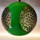Suspension Space Age verte "Bug eye" par Massive, Belgique vers 1970