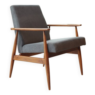 H.Lis vintage graphite corduroy armchair