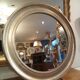 Silver round mirror 64cm
