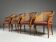 Set of 4 vintage faux bamboo chairs