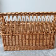 Old toy chest in rattan