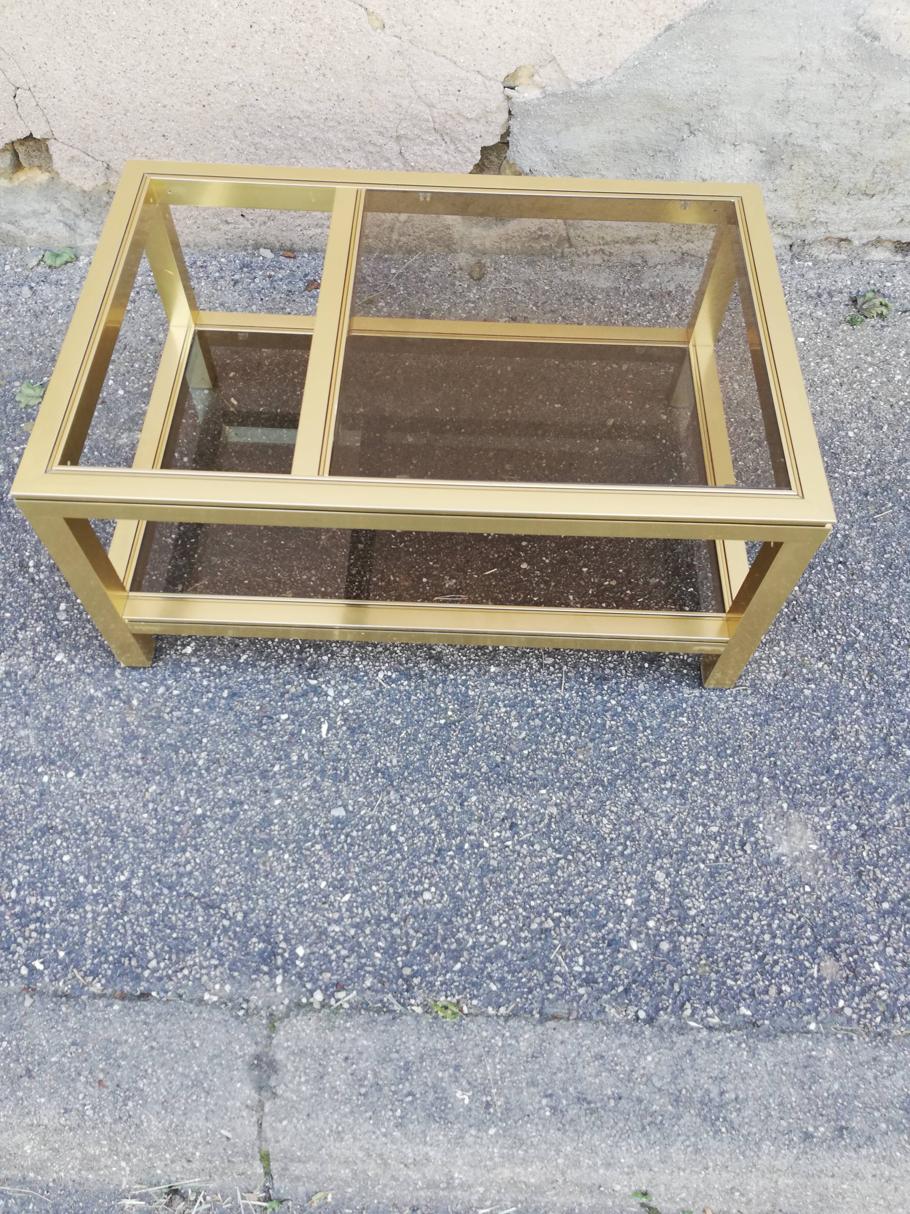 Table basse vintage 2 plateaux