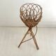 Vintage 70s rattan plant holder