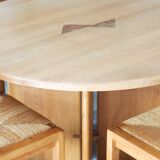 Mid-century massive extendable designer table