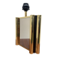 Smoked mirror lamp brass 1970s