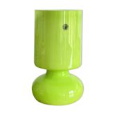 Lampe de table Lykta en verre couleur vert pomme Ikea années 80 vintage décoration chevet appoint