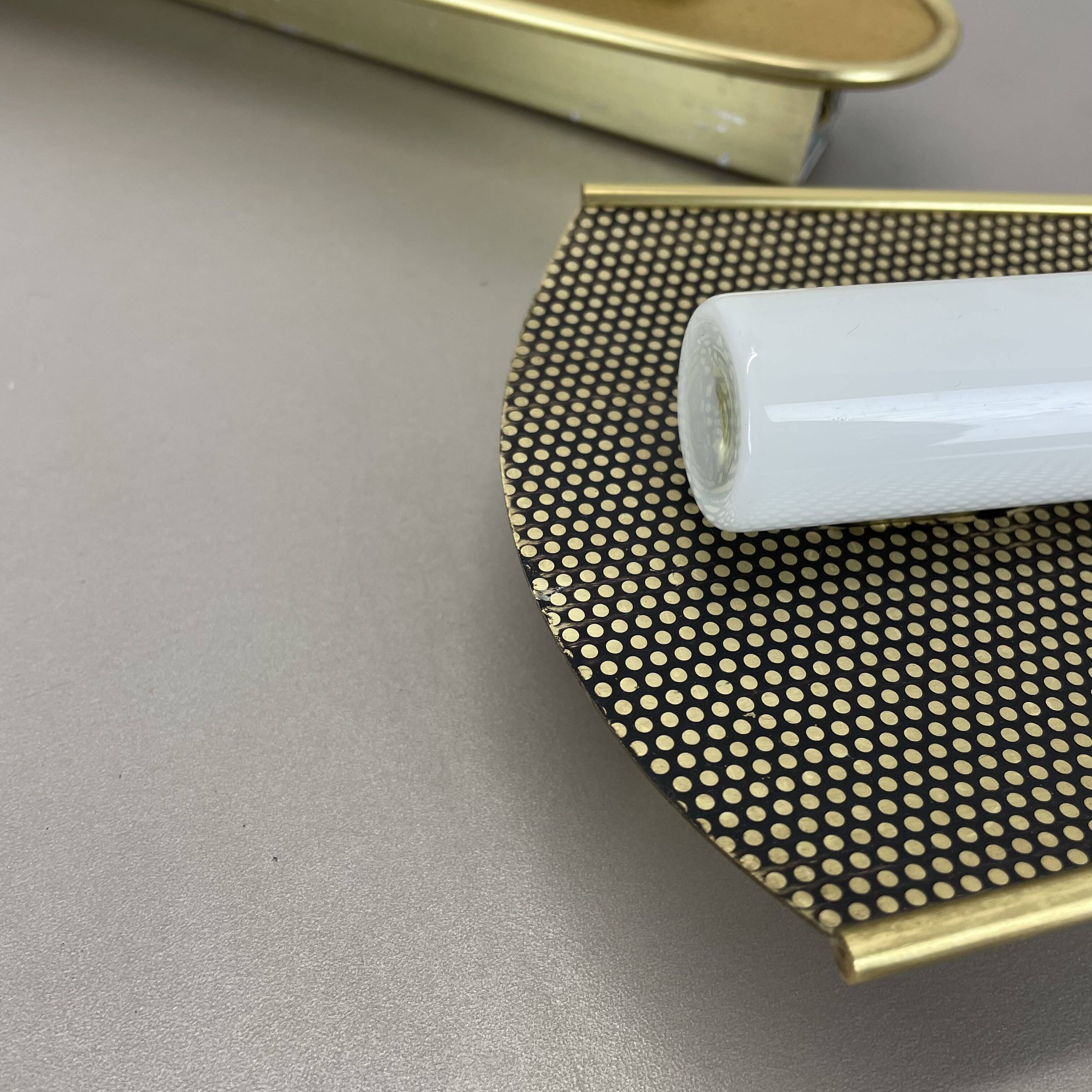 Set of 2 large 37 cm honeycomb theatre wall light elements, Germany, 1950