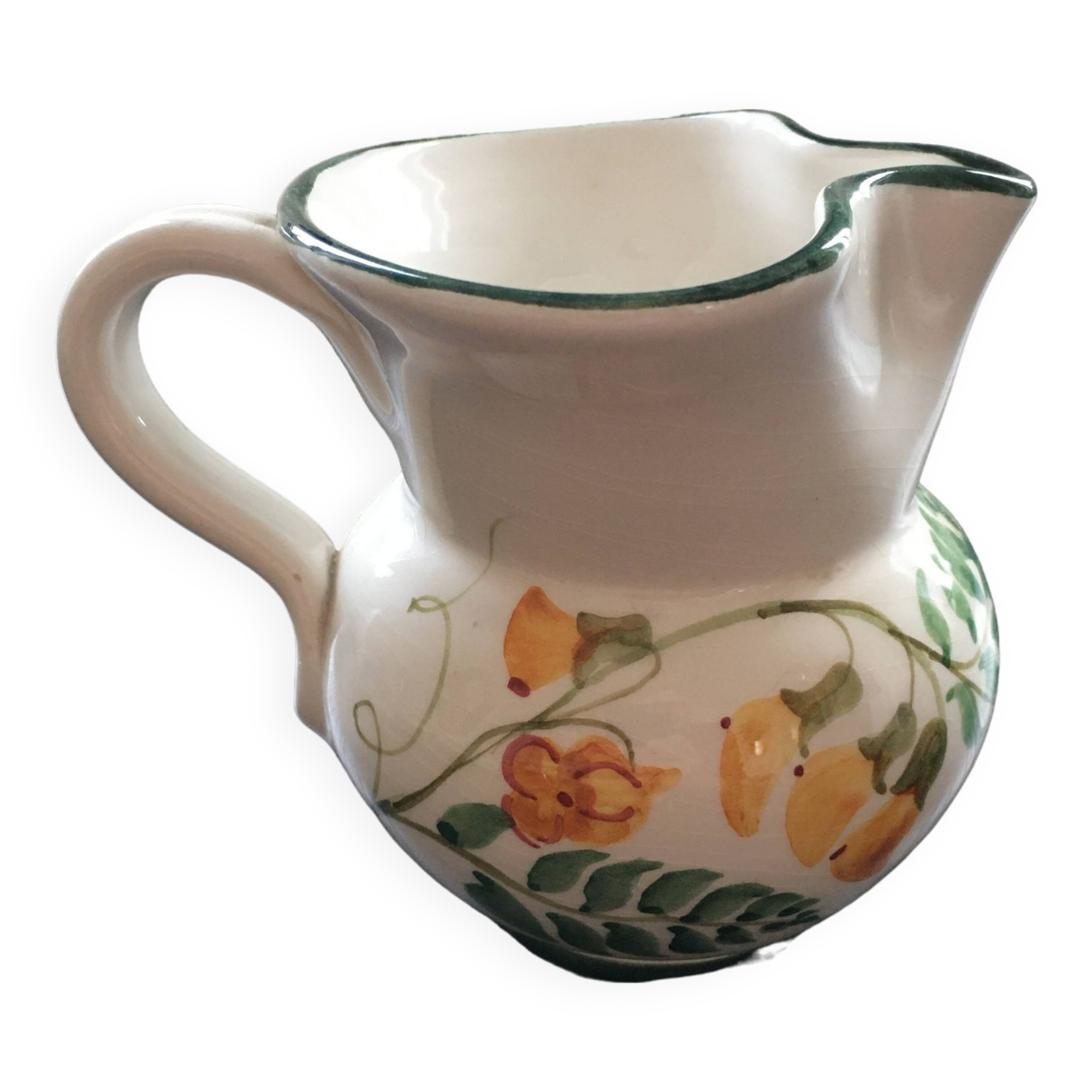 Small pitcher with floral decoration