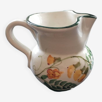 Small pitcher with floral decoration