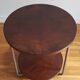 Table d'appoint art déco tripode bois et métal