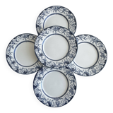 5 English plates