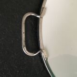 Vintage round tray with 1970s handles