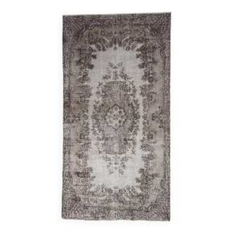 Tapis turc vintage gris et marron 4x7 114x214 cm SK 4869