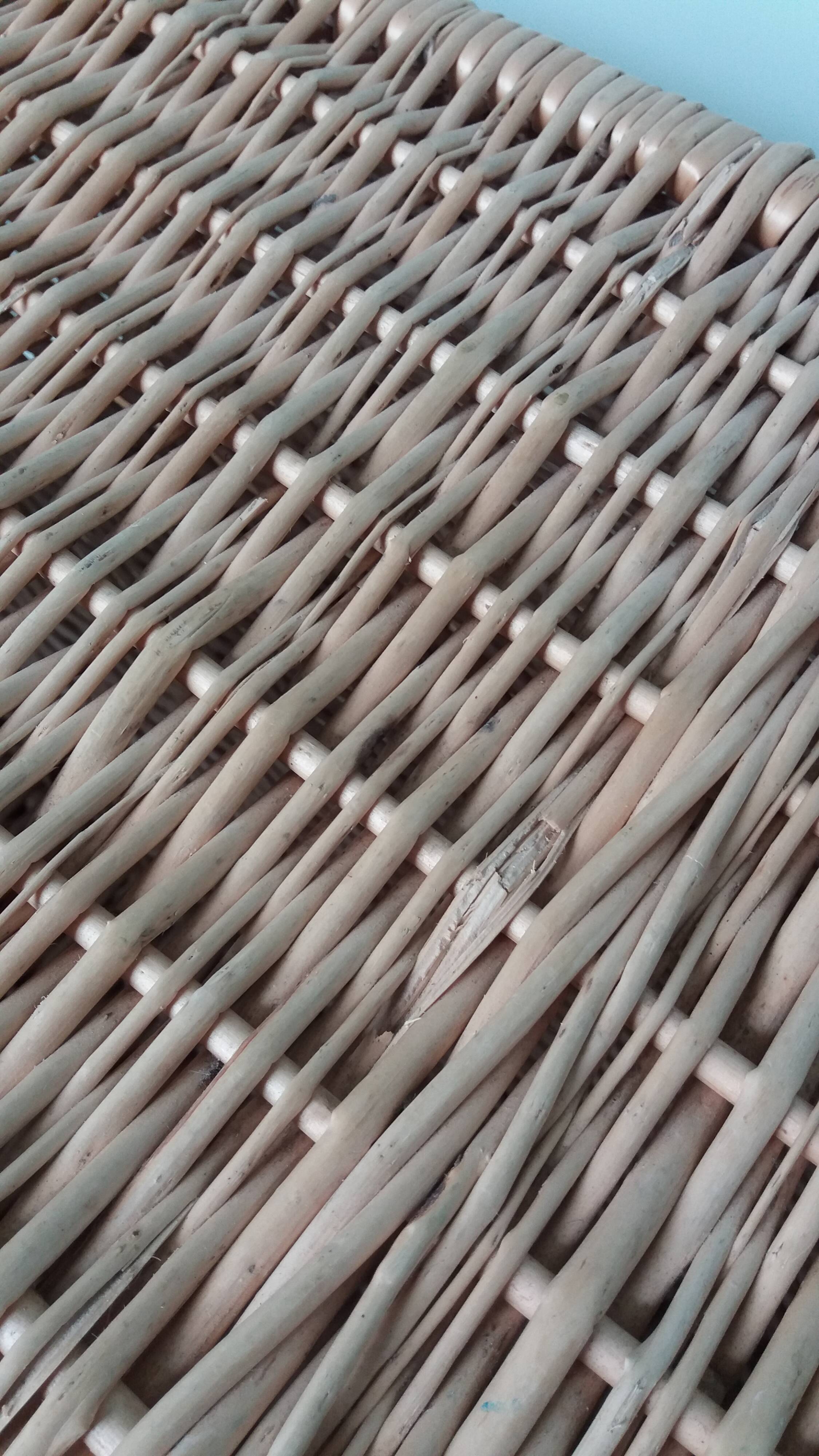 Wicker crate, very large basket