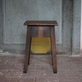 Ancien tabouret bois, tabouret d'appoint, tabouret d'atelier, déco intérieur