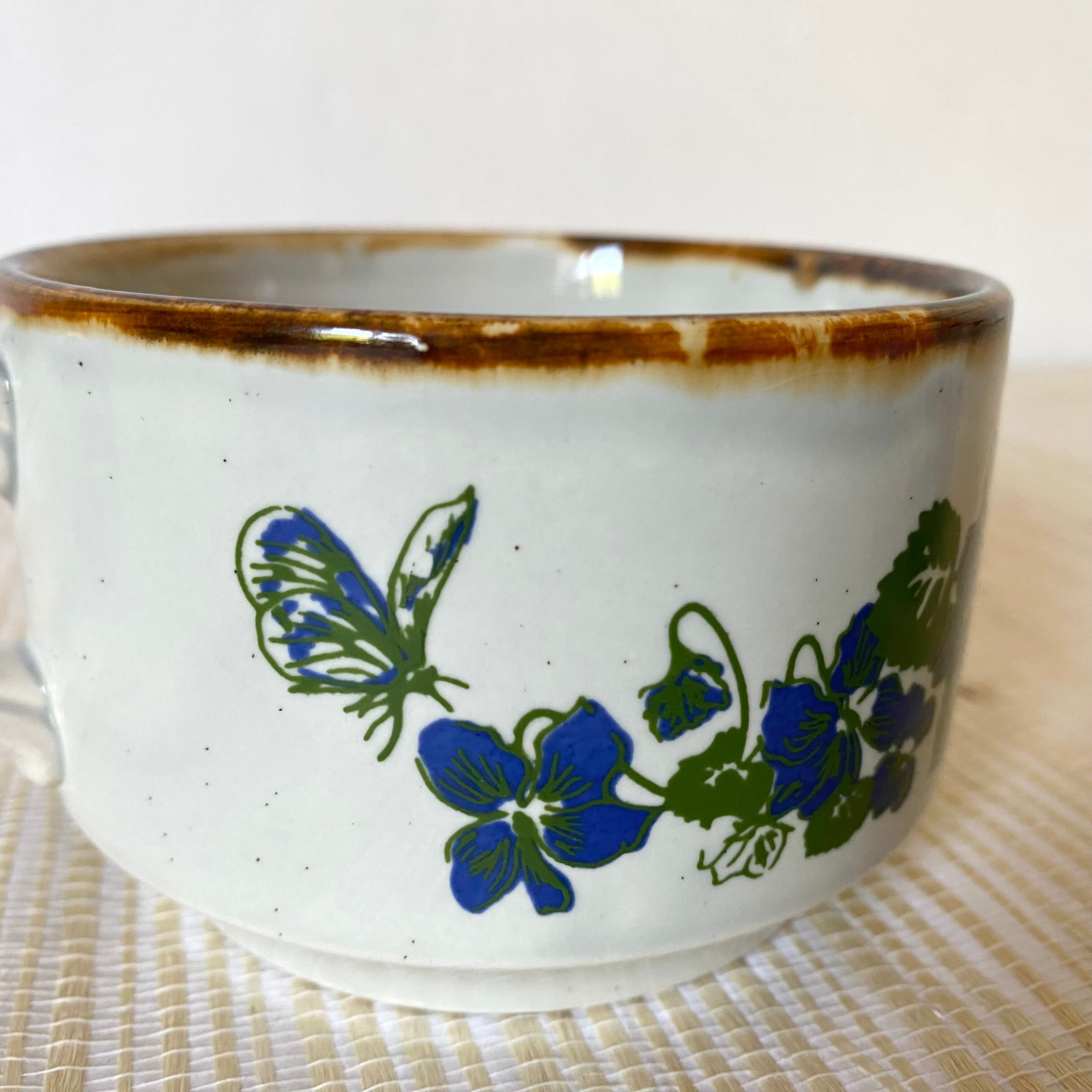 Tasses en grès vintage Made in England