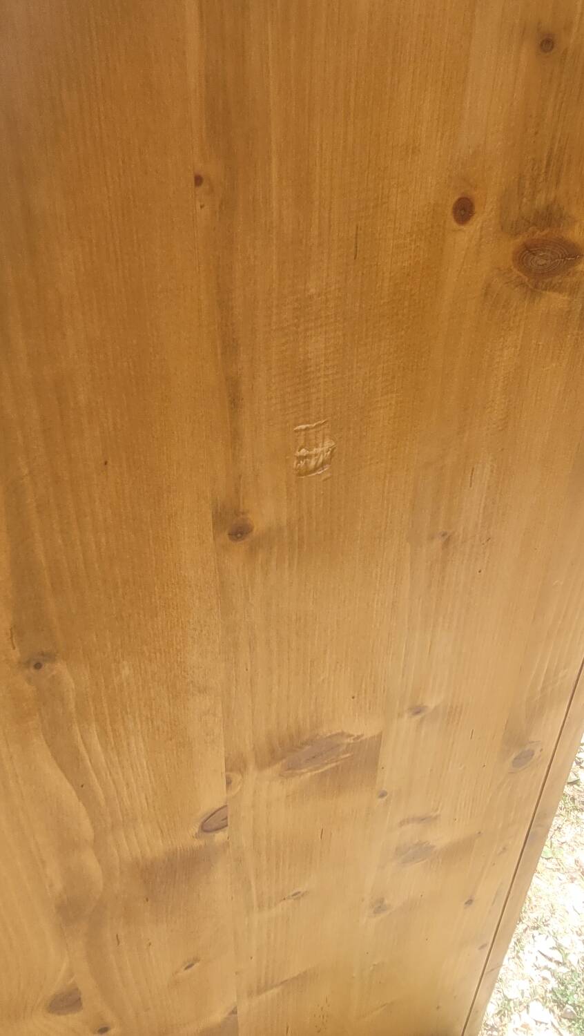 Mountain-style fir cabinet