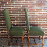 A pair of Louis XIII-style sheep bones chairs
