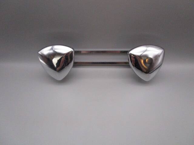 Vintage chrome metal coat rack