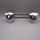 Vintage chrome metal coat rack