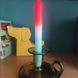 Glass paste candle holder