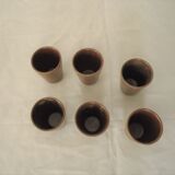 6 glasses digoin france vintage