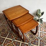 Teak nesting tables – Nathan Furniture, UK