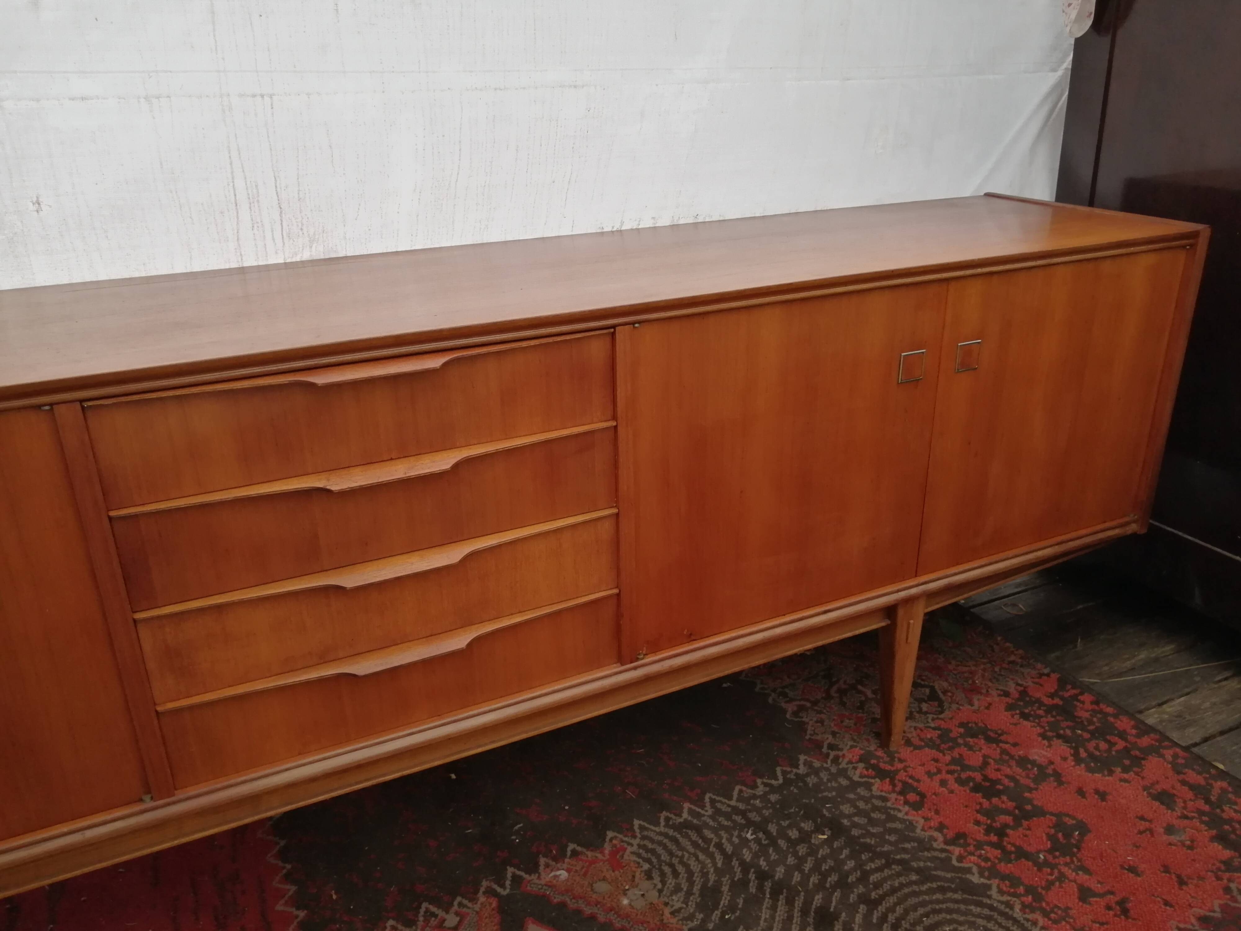 Scandinavian vintage teak sideboard, 60s