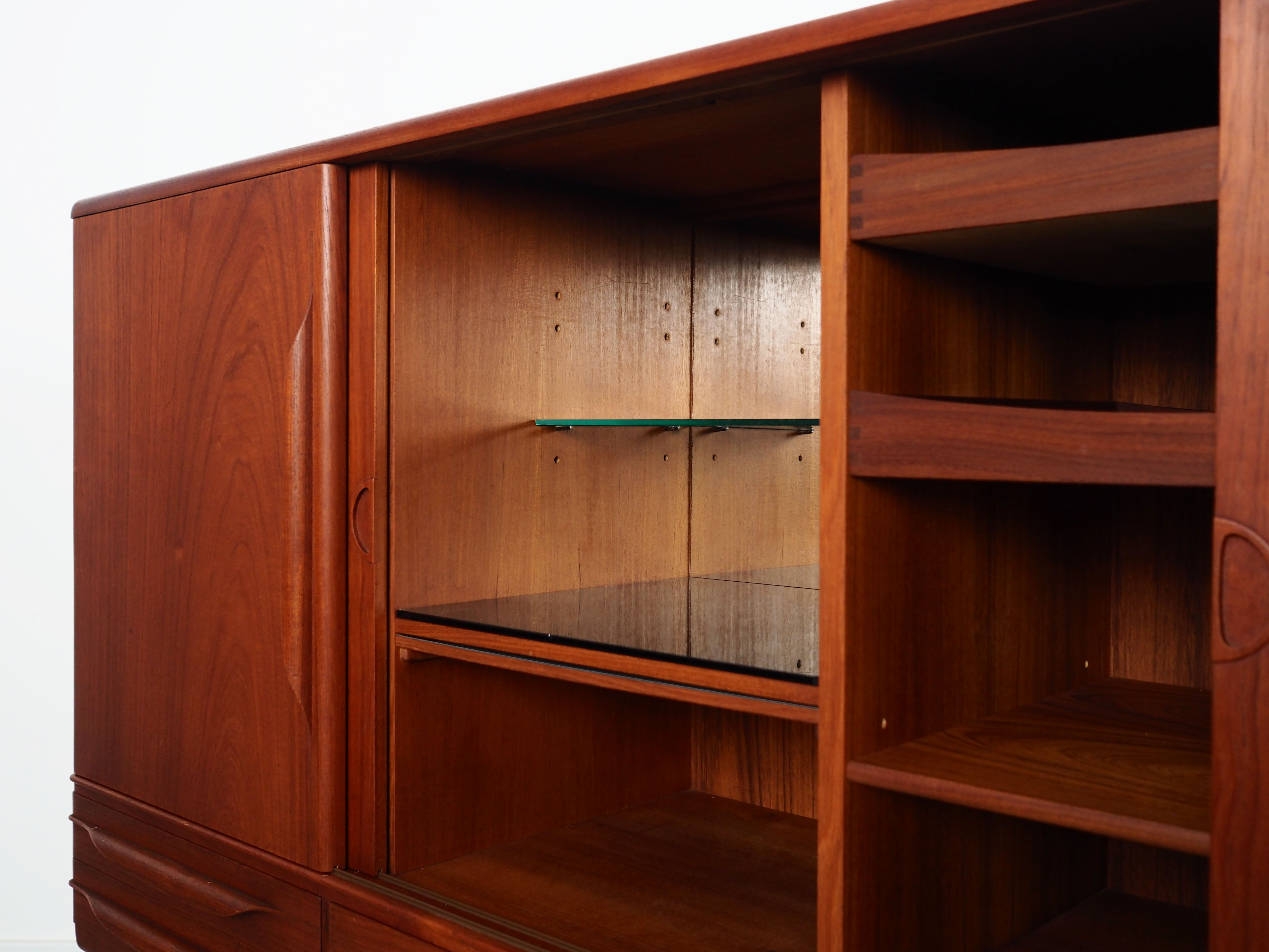Teak highboard, Danish design, 1960s, designer: Johannes Andersen