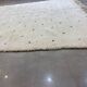 White berbere wool carpet with black dots 200x290cm