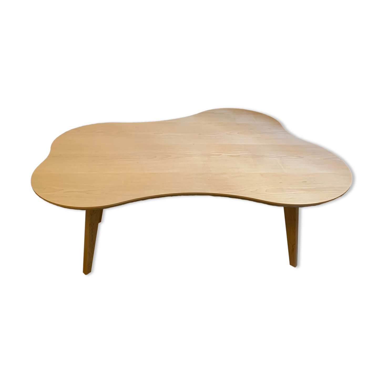 Wooden coffee table by Jens Risom for Knoll