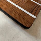 Formica wood and mother-of-pearl trivet