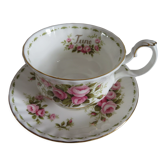 Royal Albert Porcelain Cup and Saucer (June)